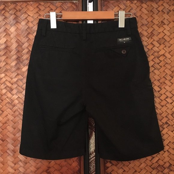 Billabong Black Bermuda Chino Shorts - Picture 5 of 14